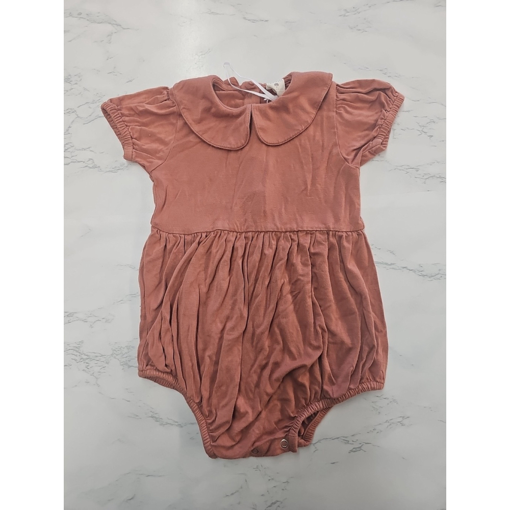 Kate Quinn Bamboo Bubble Romper Brown 18 24M New - Picture 1 of 3